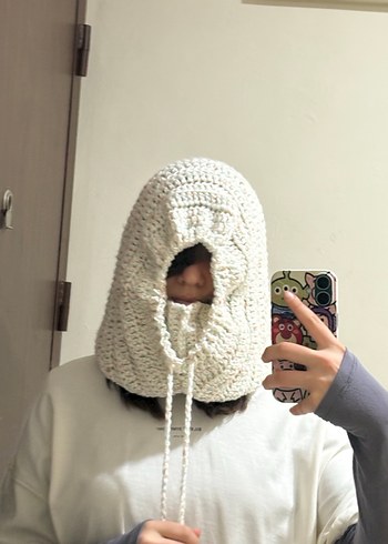 örgü balaclava - Görsel 5