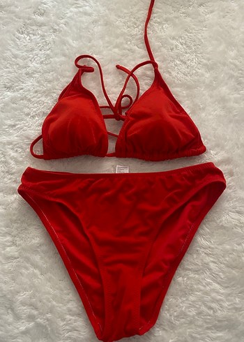 Kırmızı İpli Kadın Bikini Takımı