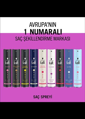Taft Kadın Saç Spreyi Çeşitleri - Görsel 2