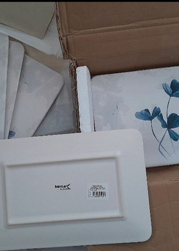 Kütahya Porselen servis tabağı kahvaltı tabağı