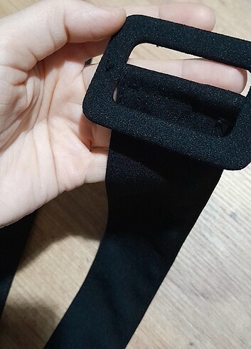 Zara siyah renk kumaş kadın kemer kumaş kemer
