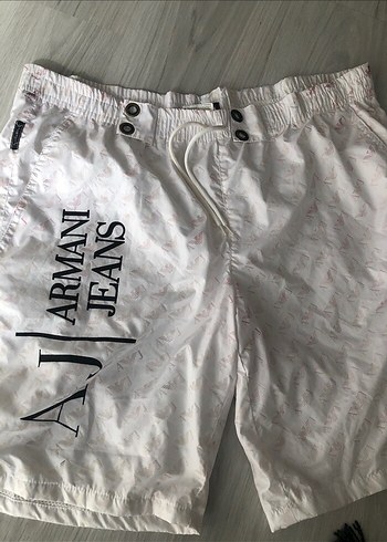 Baskılı Beyaz Erkek Mini Şort - Görsel 2