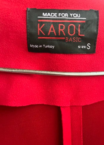 Kırmızı Midi Kadın Kaban - Görsel 4