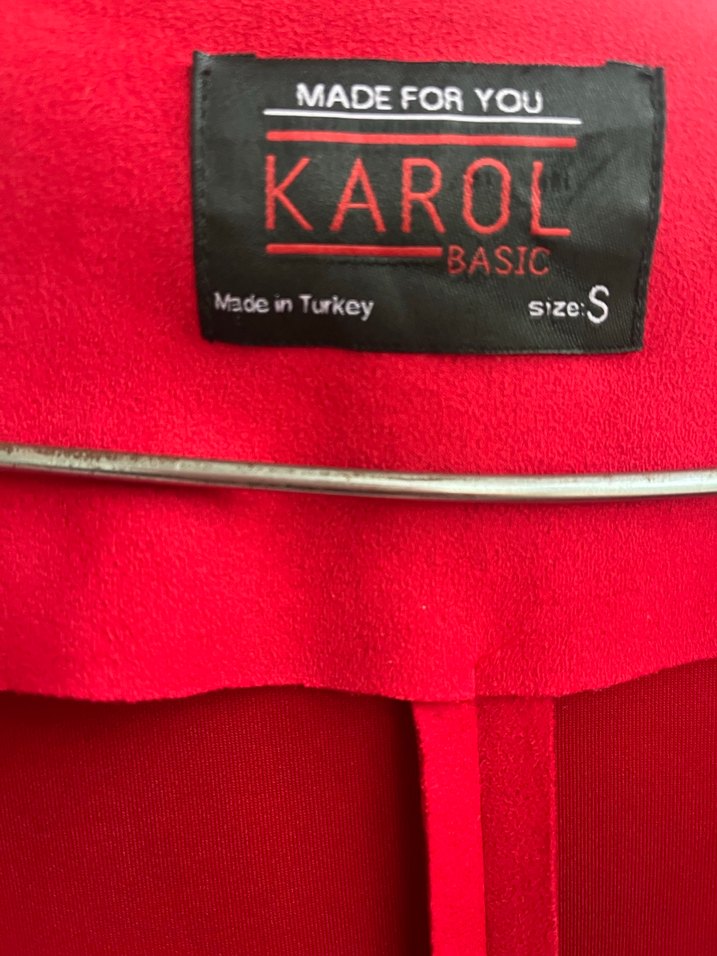 Kırmızı Midi Kadın Kaban - Görsel 4