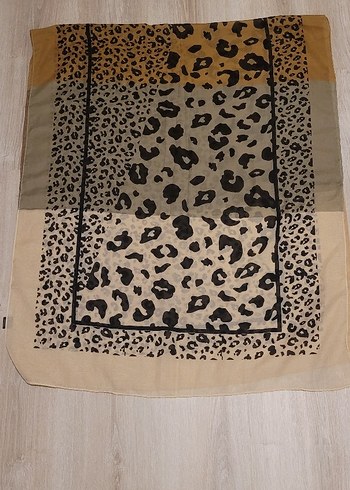 Bohem Çok Renkli Leopar Desenli Şal - Görsel 3