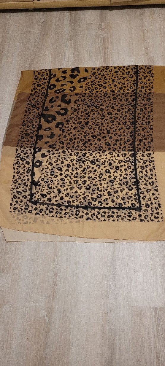 Bohem Çok Renkli Leopar Desenli Şal - Görsel 2