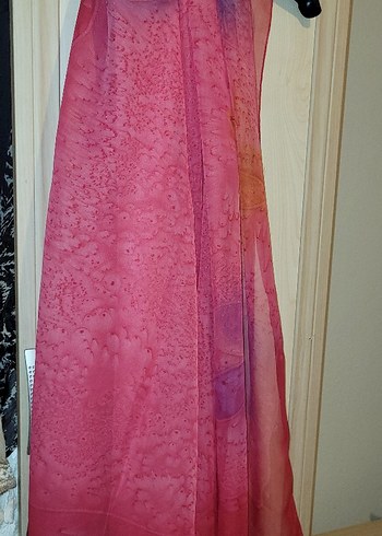 Renkli Bohem Kadın İpek Şal - Görsel 3