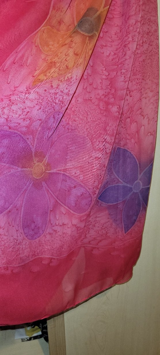 Renkli Bohem Kadın İpek Şal - Görsel 4