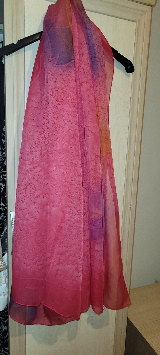 Renkli Bohem Kadın İpek Şal - Görsel 3