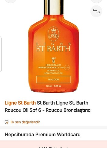 Ligne St. Barth Roucou Oil Spf 6 - Roucou Bronzlaştırıcı Yağ 125