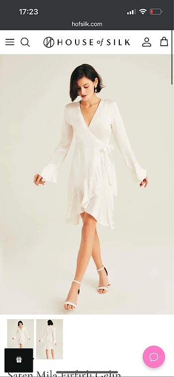 Houseofsilk saten sabahlık