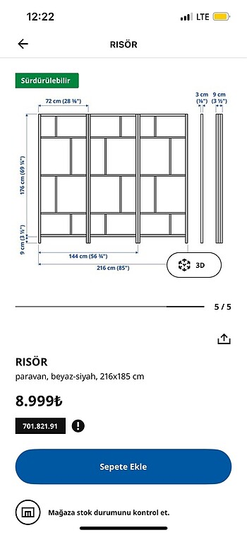 Ikea İkea paravan