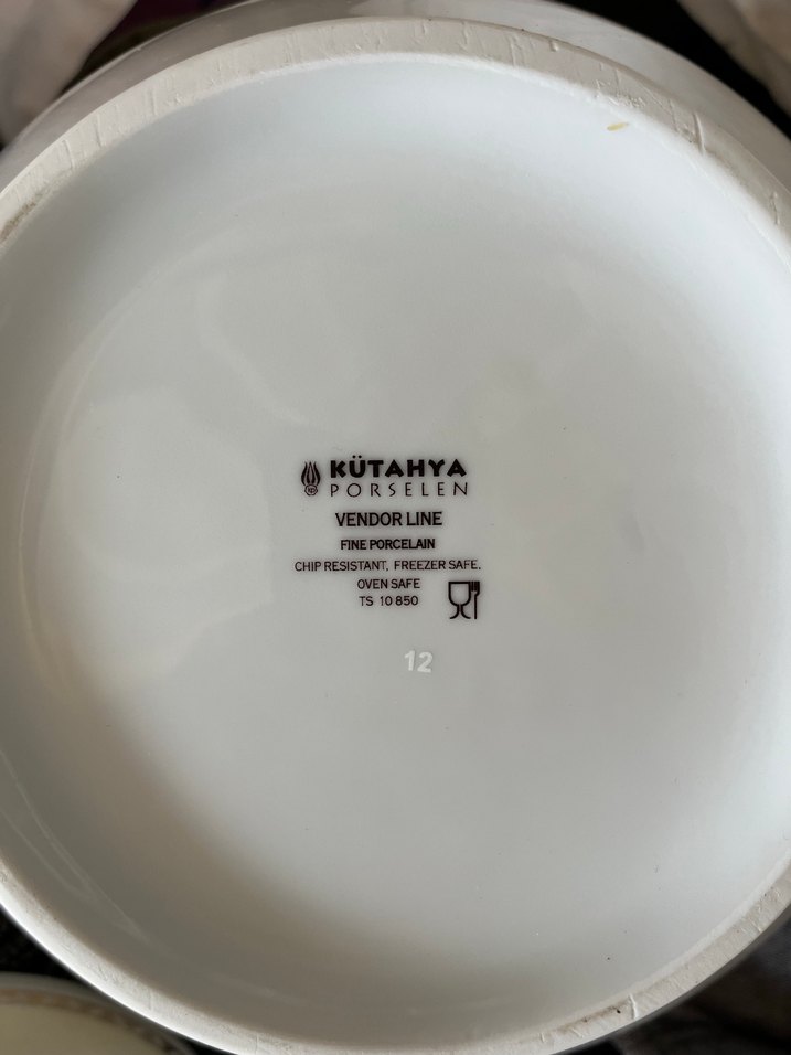 Nakış Desenli Beyaz Seramik Soupier (Çorbalık) - Görsel 2