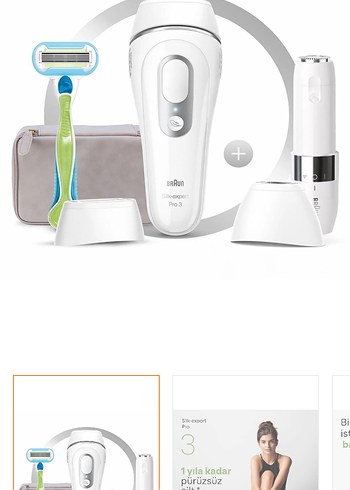 Braun Silk-expert Pro 3 Beyaz Lazer Epilatör