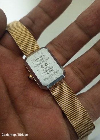  Beden altın Renk Chanel İsviçre tank kasa altın kaplama
