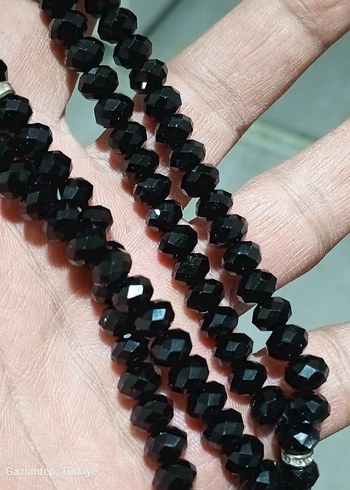 spinel kristal cam tesbih kolye - Görsel 5