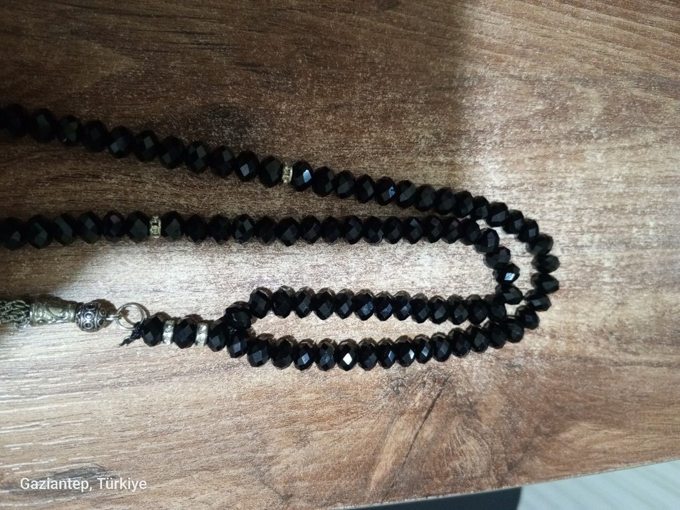 spinel kristal cam tesbih kolye - Görsel 3