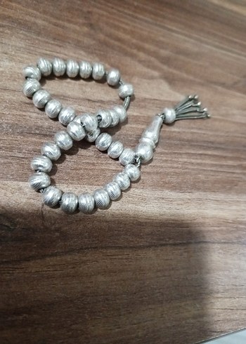 Gümüş işlemeli tesbih eskilerden - Görsel 2