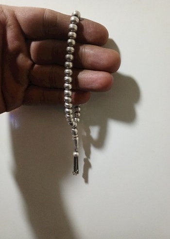 Gümüş işlemeli tesbih eskilerden - Görsel 6