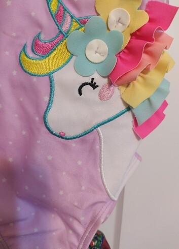 9-12 Ay Beden pembe Renk Unicorn mayo