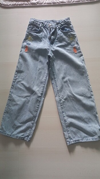 Geniş paça jean pantolon 