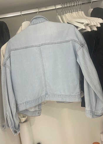 Defacto Kadın Mavi Salaş Denim Ceket