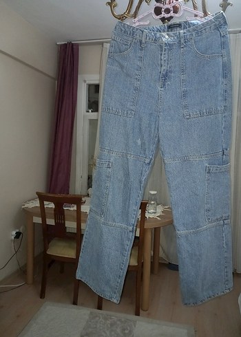 Trendyol & Milla Acik Mavi Rahat Kesim Denim Pantolon
