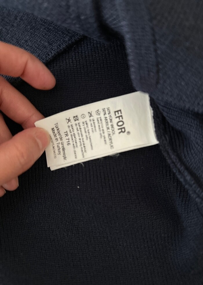 Lacivert erkek triko yelek - Görsel 3