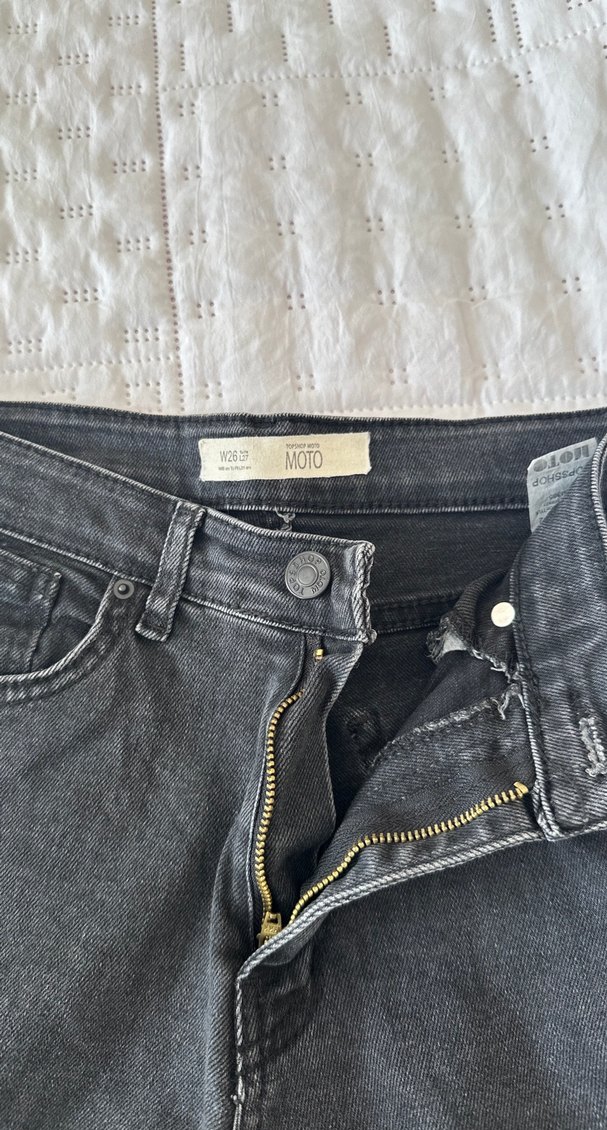 Kesik paça kot pantolon - Görsel 3