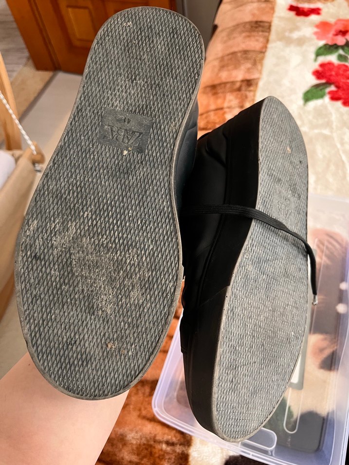 Zara Siyah Deri Sneaker — görsel 4/4