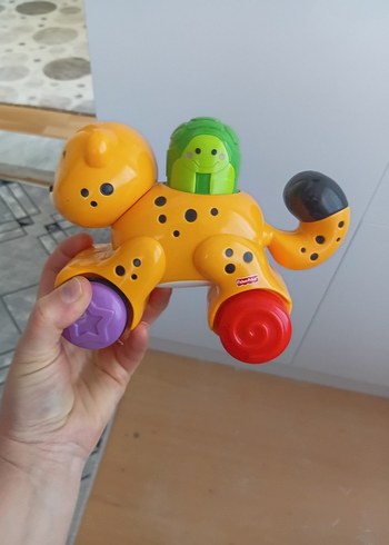Renkli Fisher-Price Oyuncak Leopar - Görsel 4