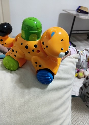 Renkli Fisher-Price Oyuncak Leopar - Görsel 2