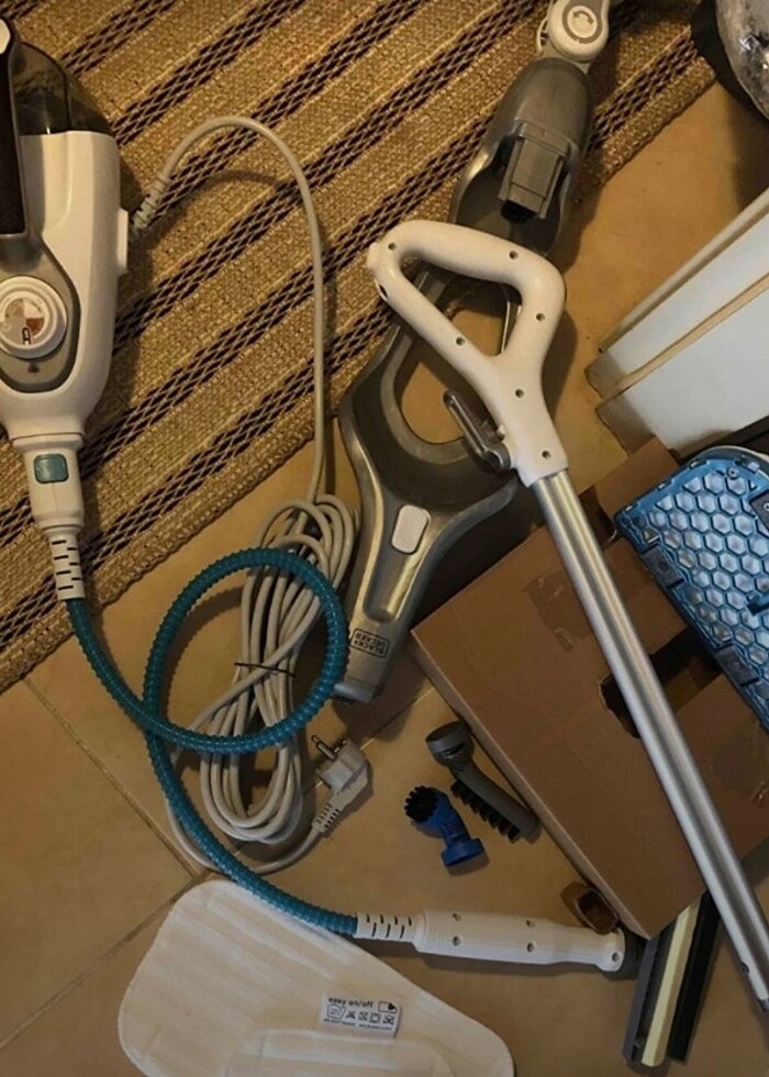  Black decker buharlı mop delta başlıklı 1600w bhsm 168d - Görsel 2