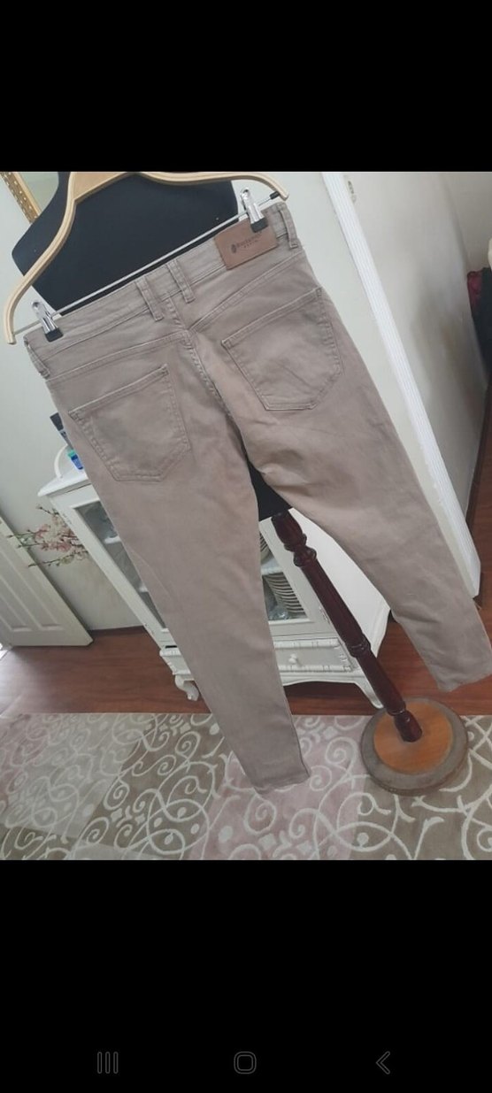 Gri Erkek Normal Kesim Denim Pantolon - Görsel 2