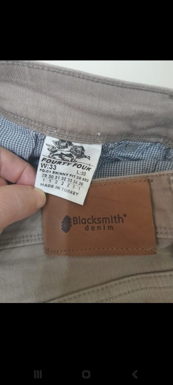 Gri Erkek Normal Kesim Denim Pantolon - Görsel 4