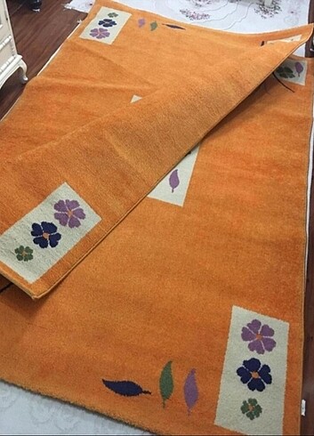 Saray halı üçlü takım yeni  - Görsel 2