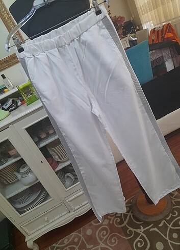 Şık beyaz pantolon S,M,L  - Görsel 3