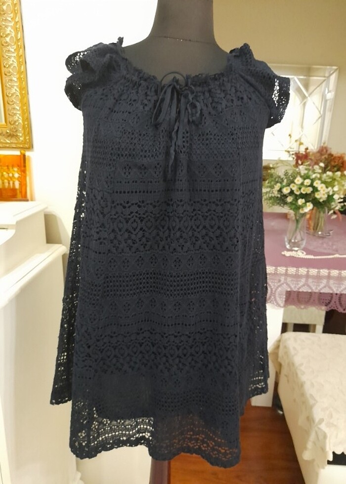 Topshop dantel elbise  - Görsel 5