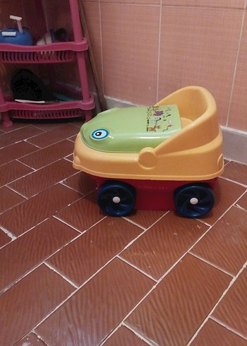 Renkli Sarı Bebek tuvalet - Görsel 2