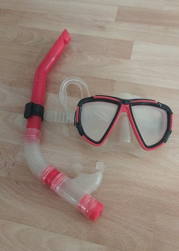Kırmızı Elastik Şnorkel Gözlüğü - Görsel 2