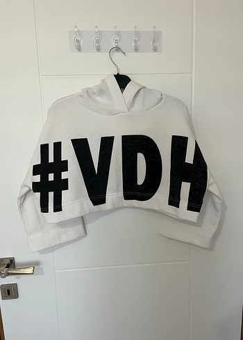 Beyaz Kadın Mini Sweatshirt