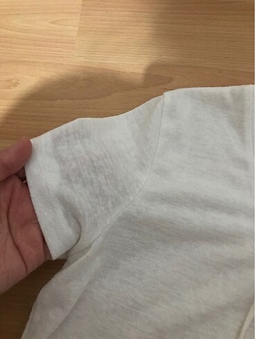 xs Beden beyaz Renk Mudo beyaz önü bağcıklı tişört