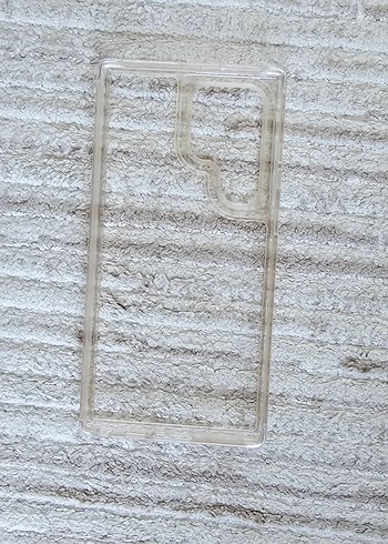 S23 ULTRA Şeffaf Beyaz Telefon Kılıfı