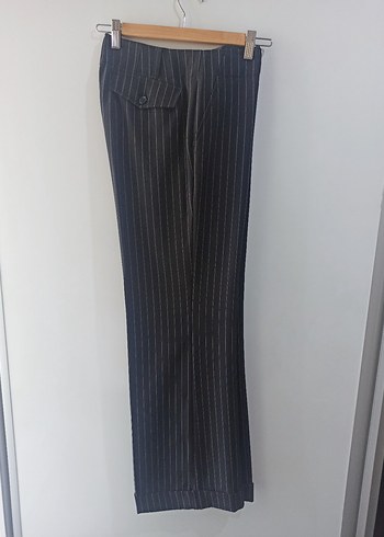 Çizgili Kadın Kumaş Pantolon