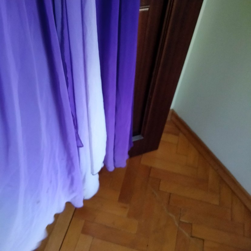 Mor Drapeli Uzun Straplez Kadın Abiye - Görsel 4