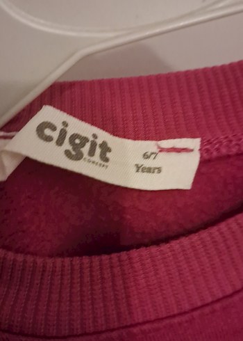 6 Yaş Beden bordo Renk Kız Sweatshirt
