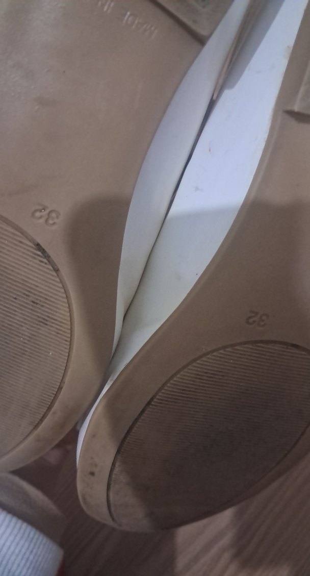 Kız Çocuk Beyaz Tokalı Babet Ayakkabı - Görsel 4