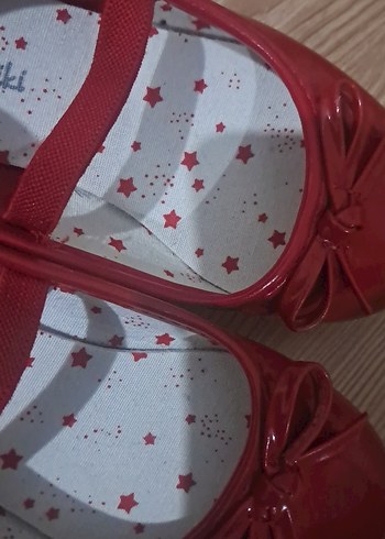 Kız Çocuk Kırmızı Fiyonk Detaylı Babet - Görsel 4