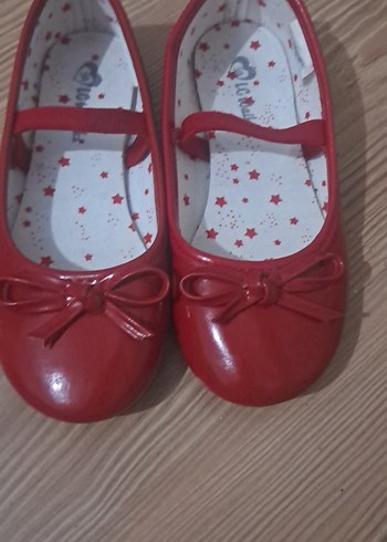 Kız Çocuk Kırmızı Fiyonk Detaylı Babet - Görsel 2