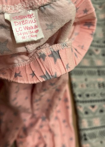 Kız Çocuk Gevşek Kesim Yıldız Desenli Tayt - Görsel 3